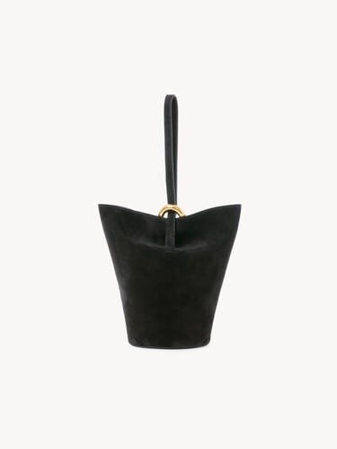 Small Eden Treasures wristlet bucket bag in suede leather - 5