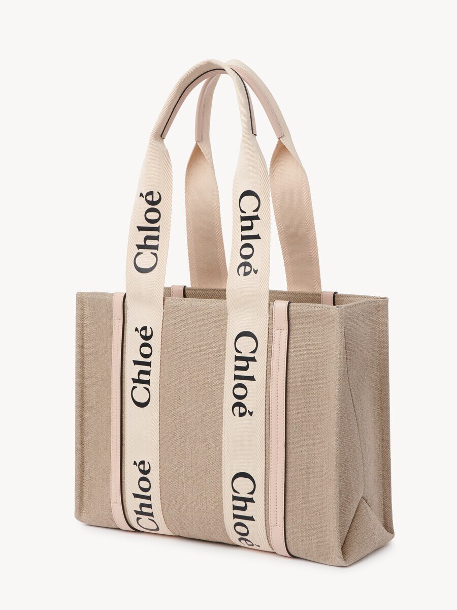 Woody tote bag in linen - 6