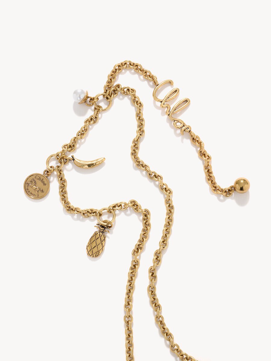Minibolso de hombro Chlo&eacute; Icons con cadena de cuero de borrego - 7