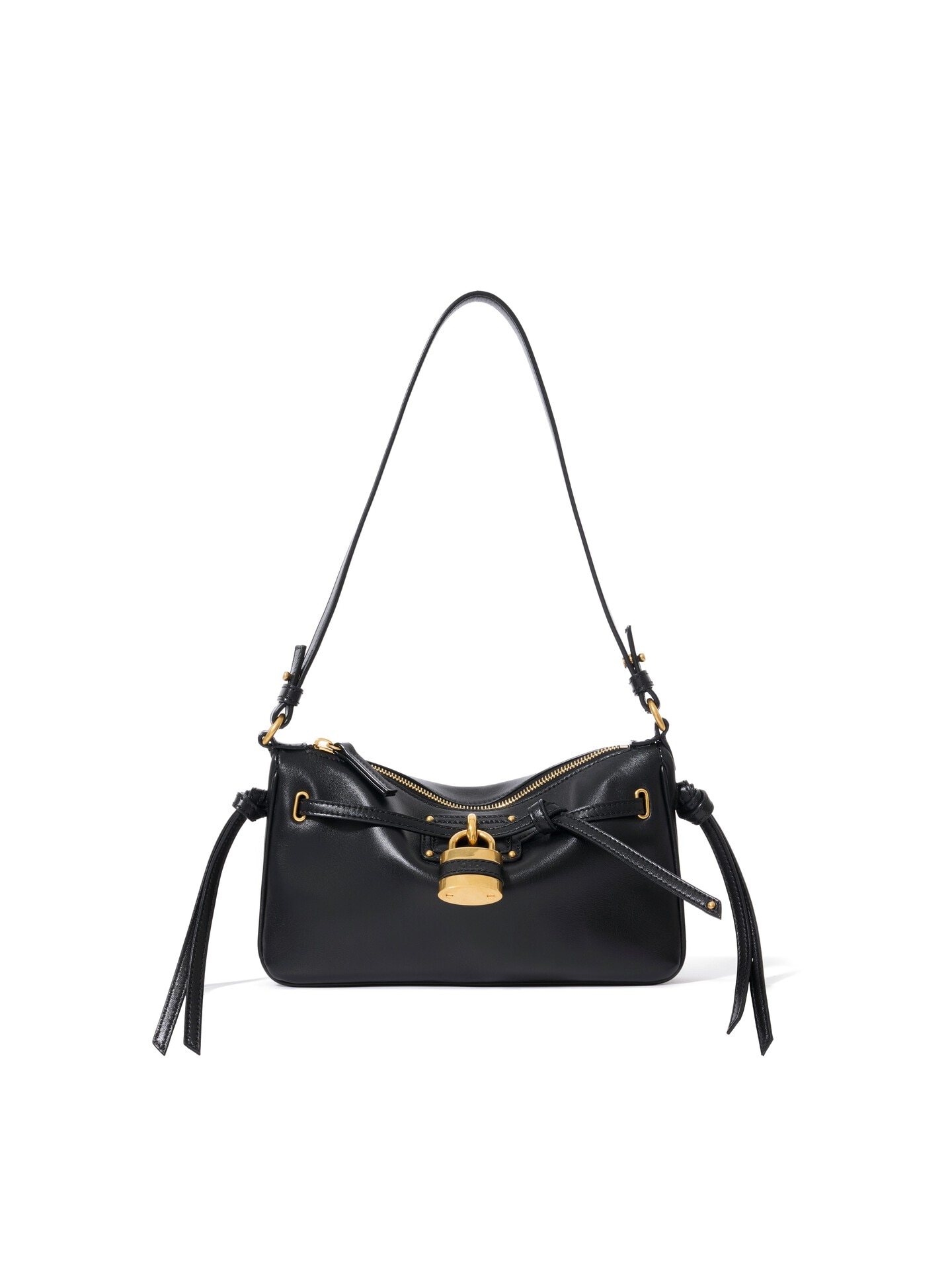 ソフトレザー製ストラップ付きPaddington Slingミニ ポーチ 黒 - Chloé