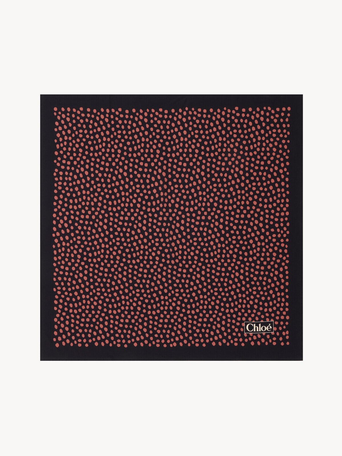 Chloé The Chloé Spotted square scarf in silk | Thumbnail 1