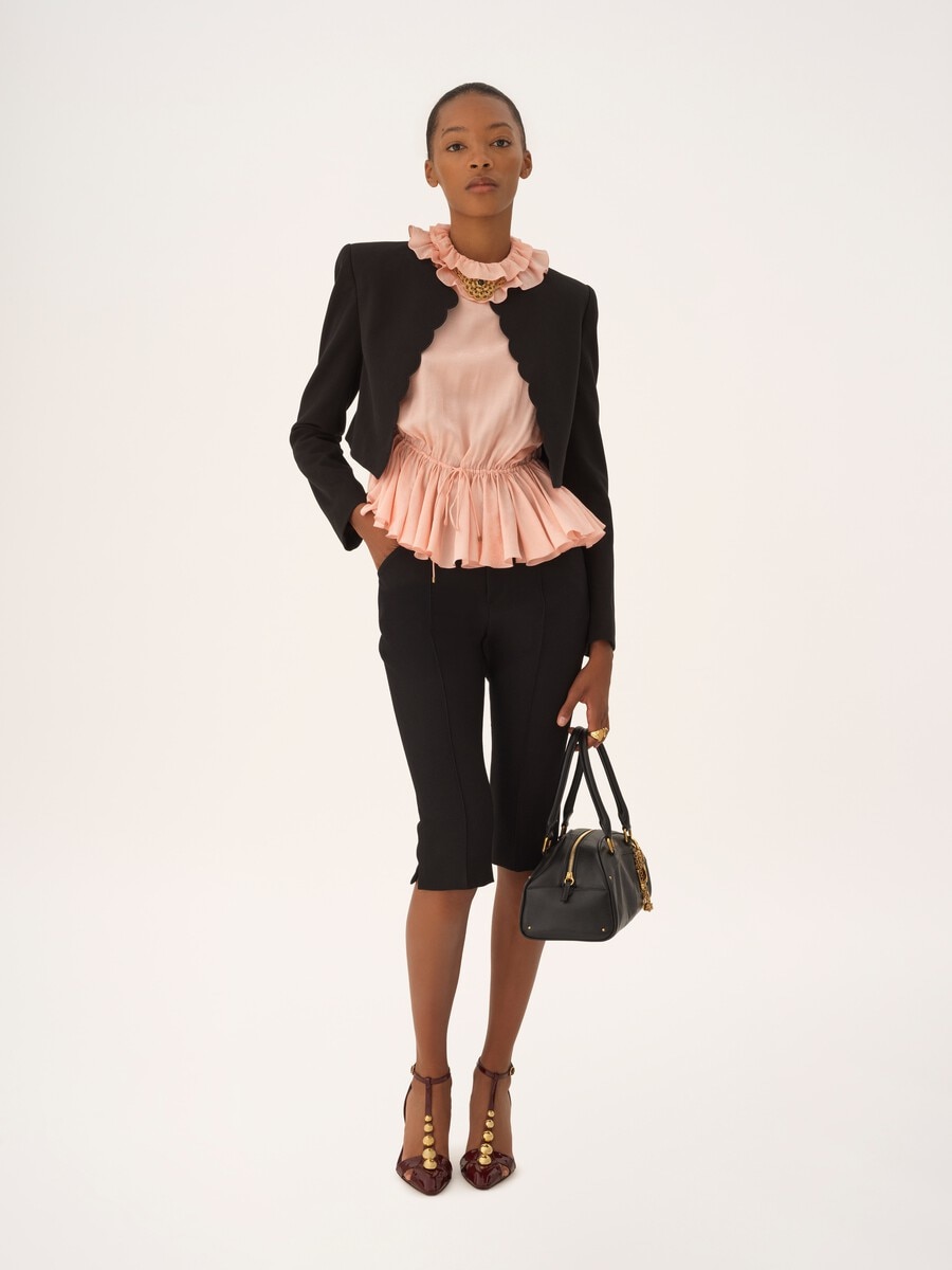 Cropped Spencer jacket in soft cavalry cotton - 3