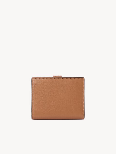 Cartera cuadrada Paddington de cuero granulado
