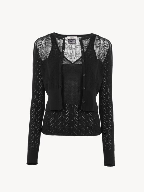 Twin set in maglia di cotone