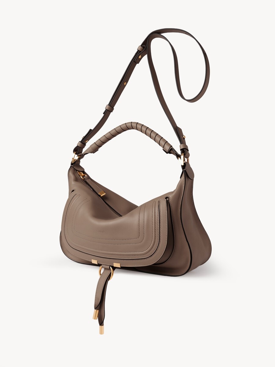 Kleine Marcie Schultertasche aus weichem Leder - 5