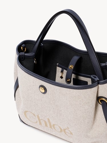 Bolso de doble asa Chlo&eacute; Clover peque&ntilde;o de lona - 6
