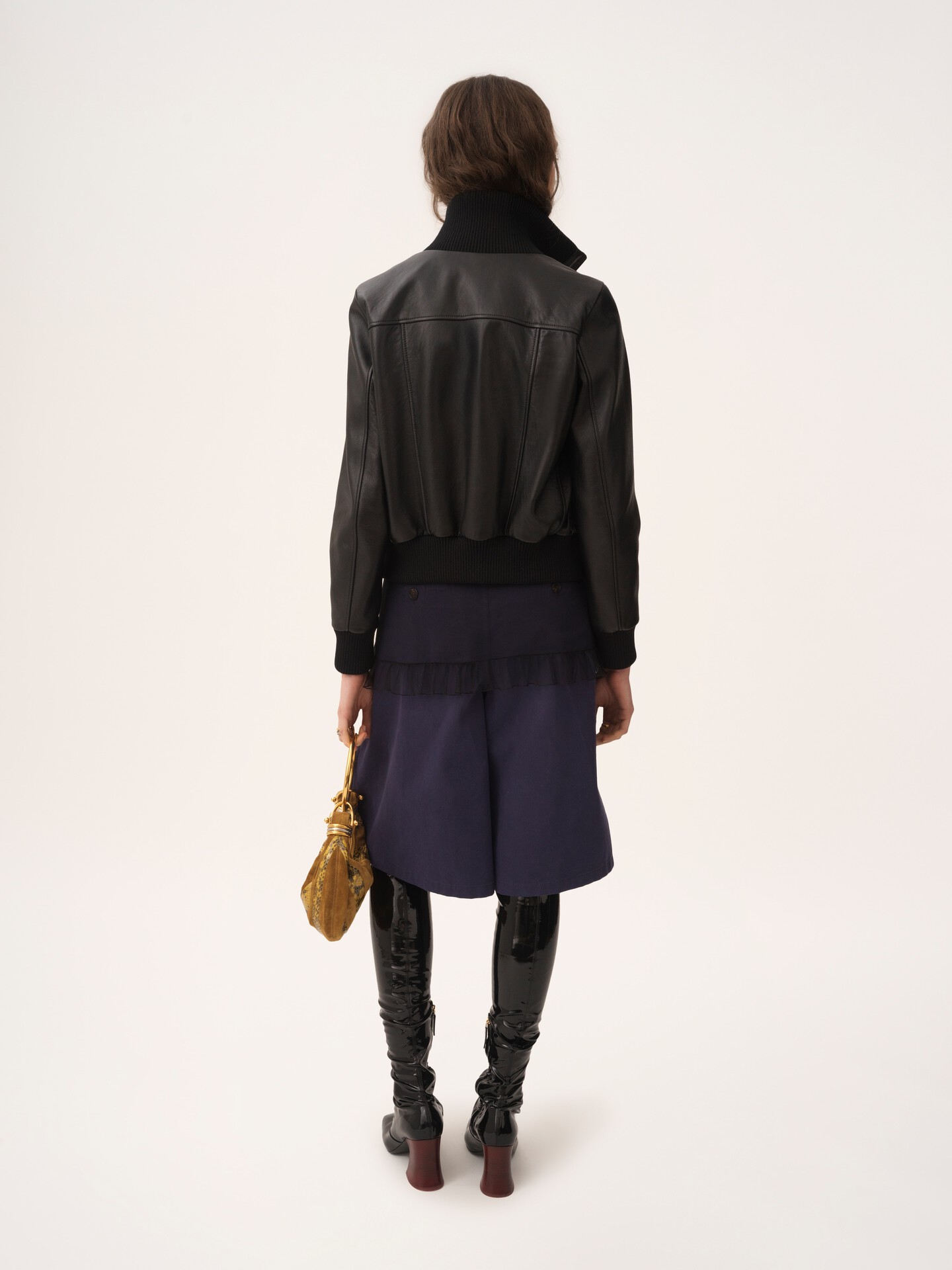 Short blouson in leather - 5