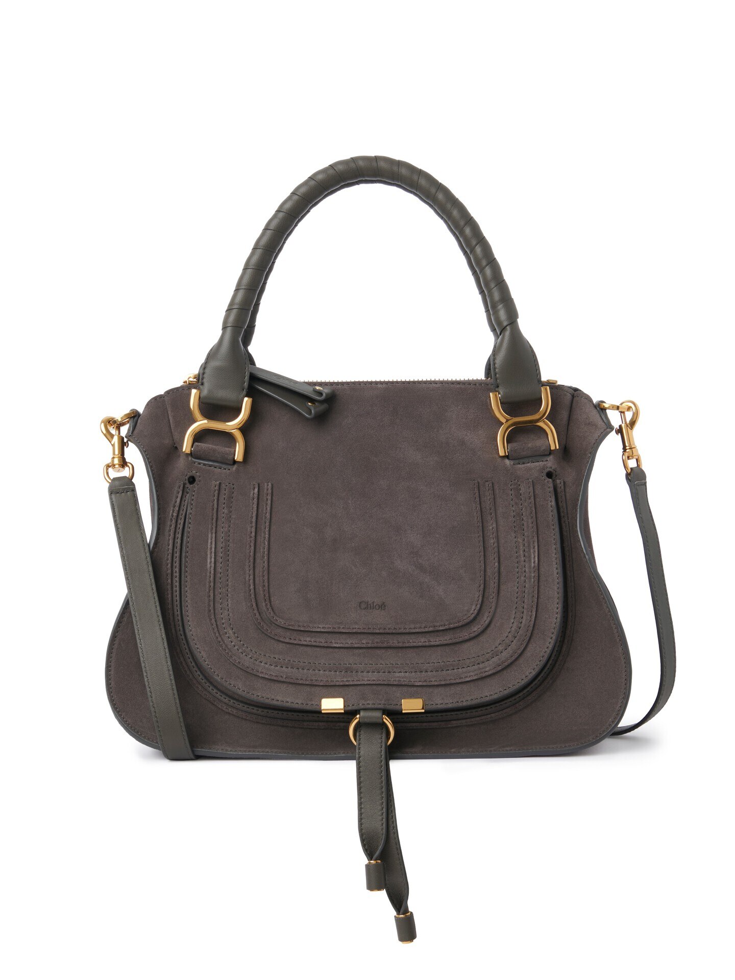 スエードレザー製Marcieバッグ グレー - Chloé