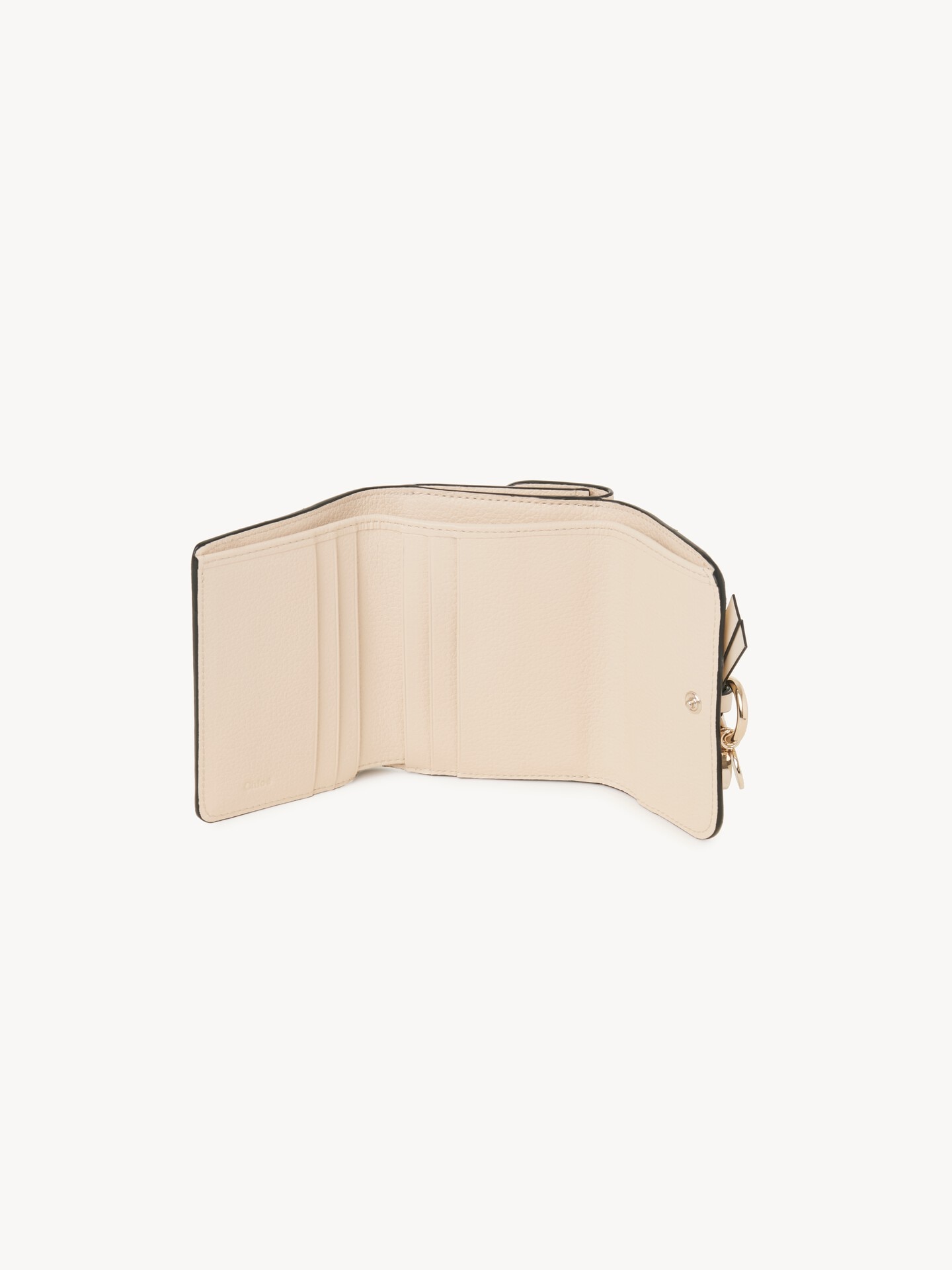 Monedero tarjetero Alphabet peque&ntilde;o de cuero granulado - 5