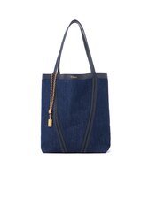 デニム製Chloé Spinトートバッグ Submarine Blue - Chloé