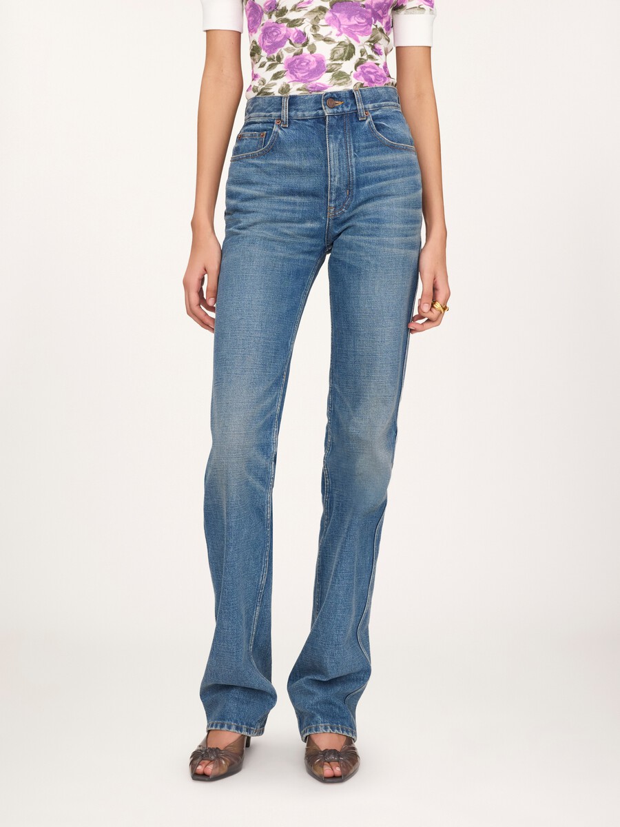 Straight jeans in denim - 4