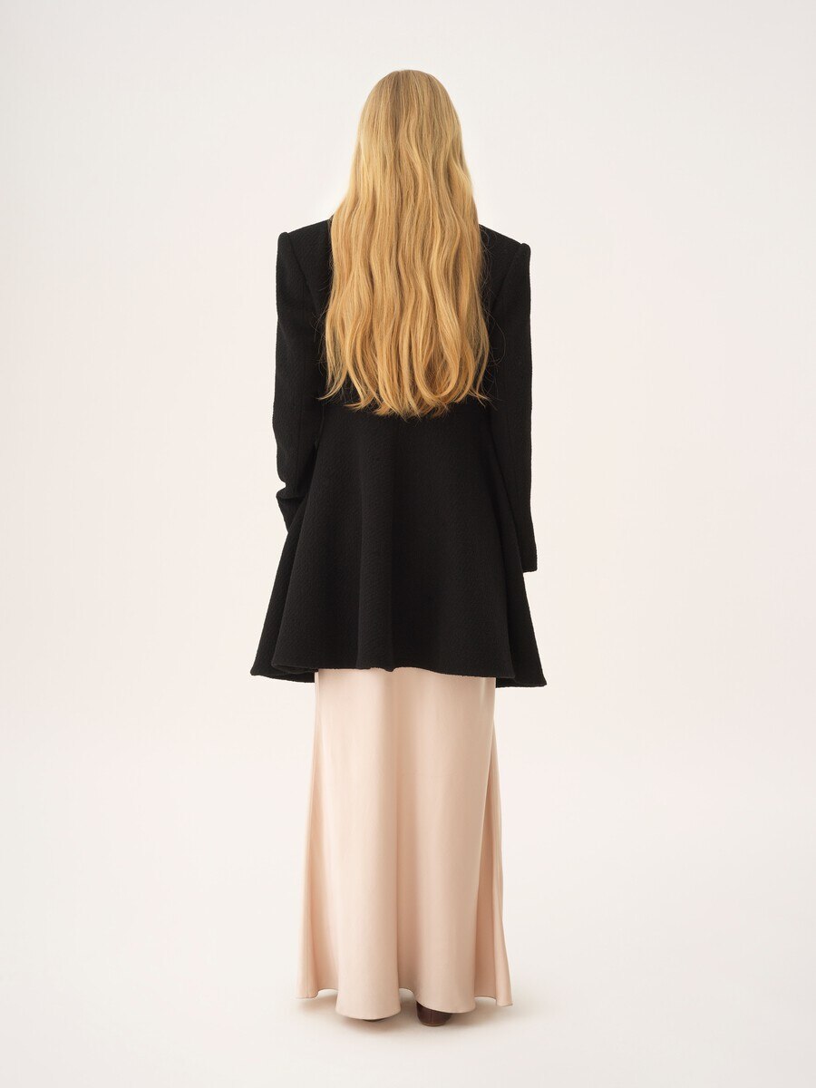 Riding coat in wool bouclette - 5