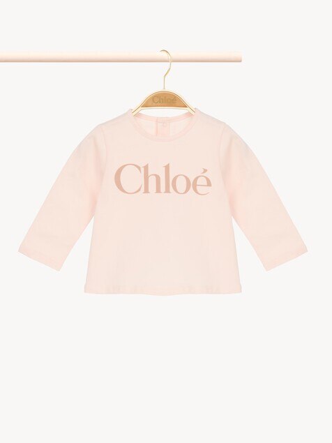 Kids' long-sleeve logo top