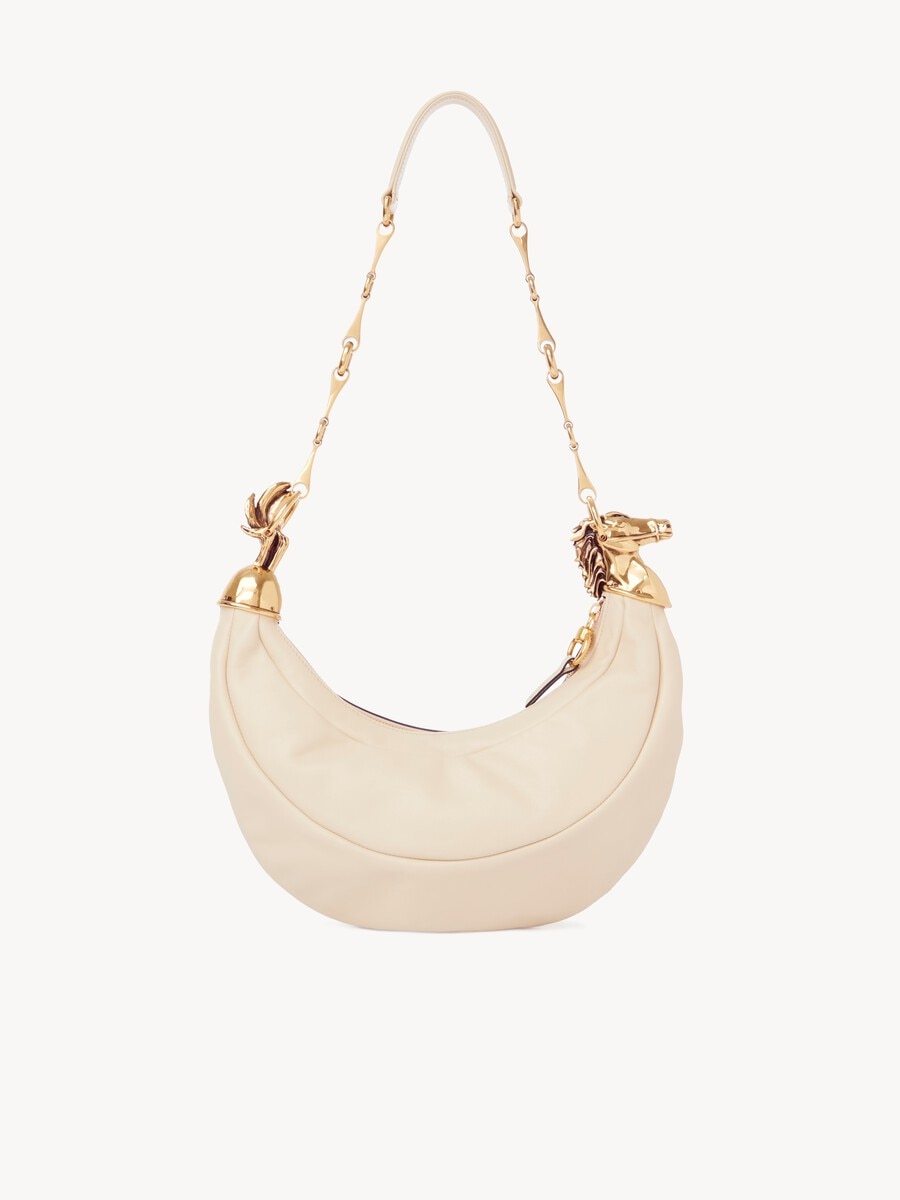 Chain Horse shoulder bag in grained leather - 5