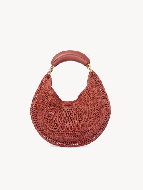 Sac hobo Summer Banana en raphia