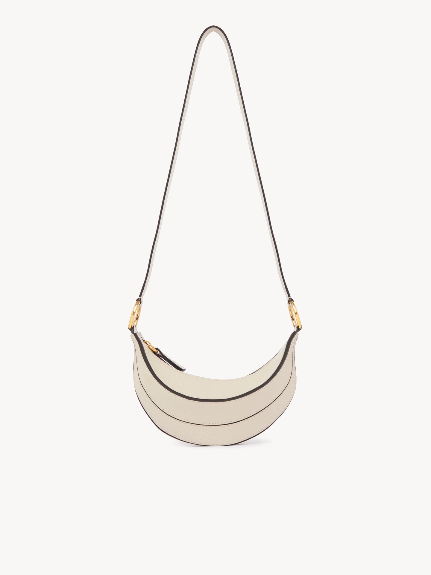 Banana cross-body bag in grained leather - 2