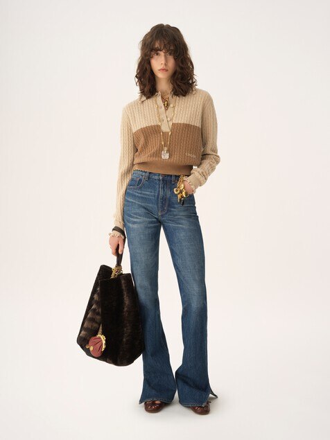 Collar sweater in a wool & cashmere knit