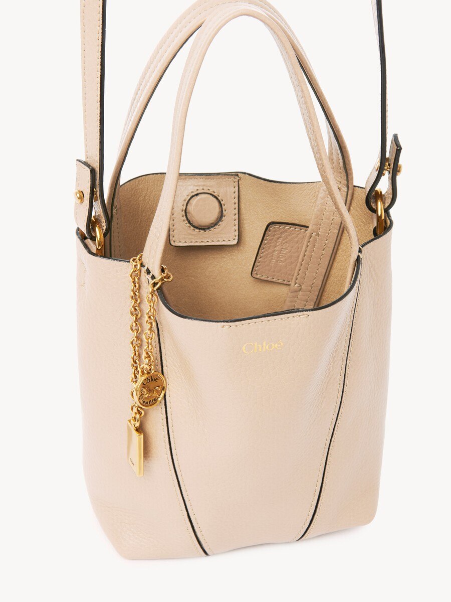 Small Chlo&eacute; Spin tote bag in grained leather - 6
