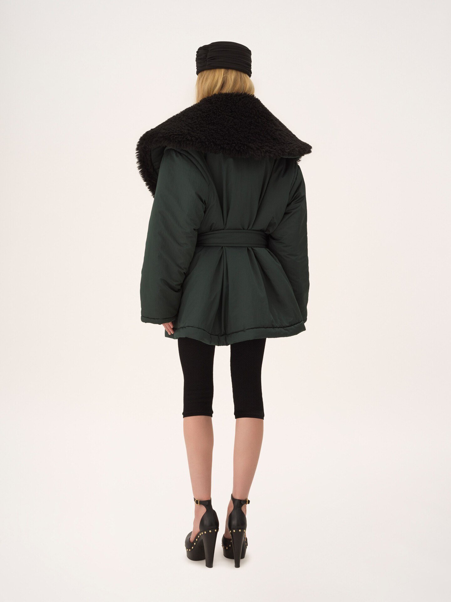 Short coat in technical satin - 5