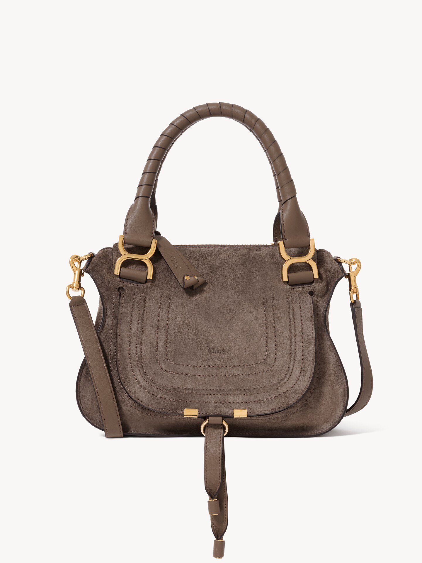 Small Marcie bag in suede leather - 1.0