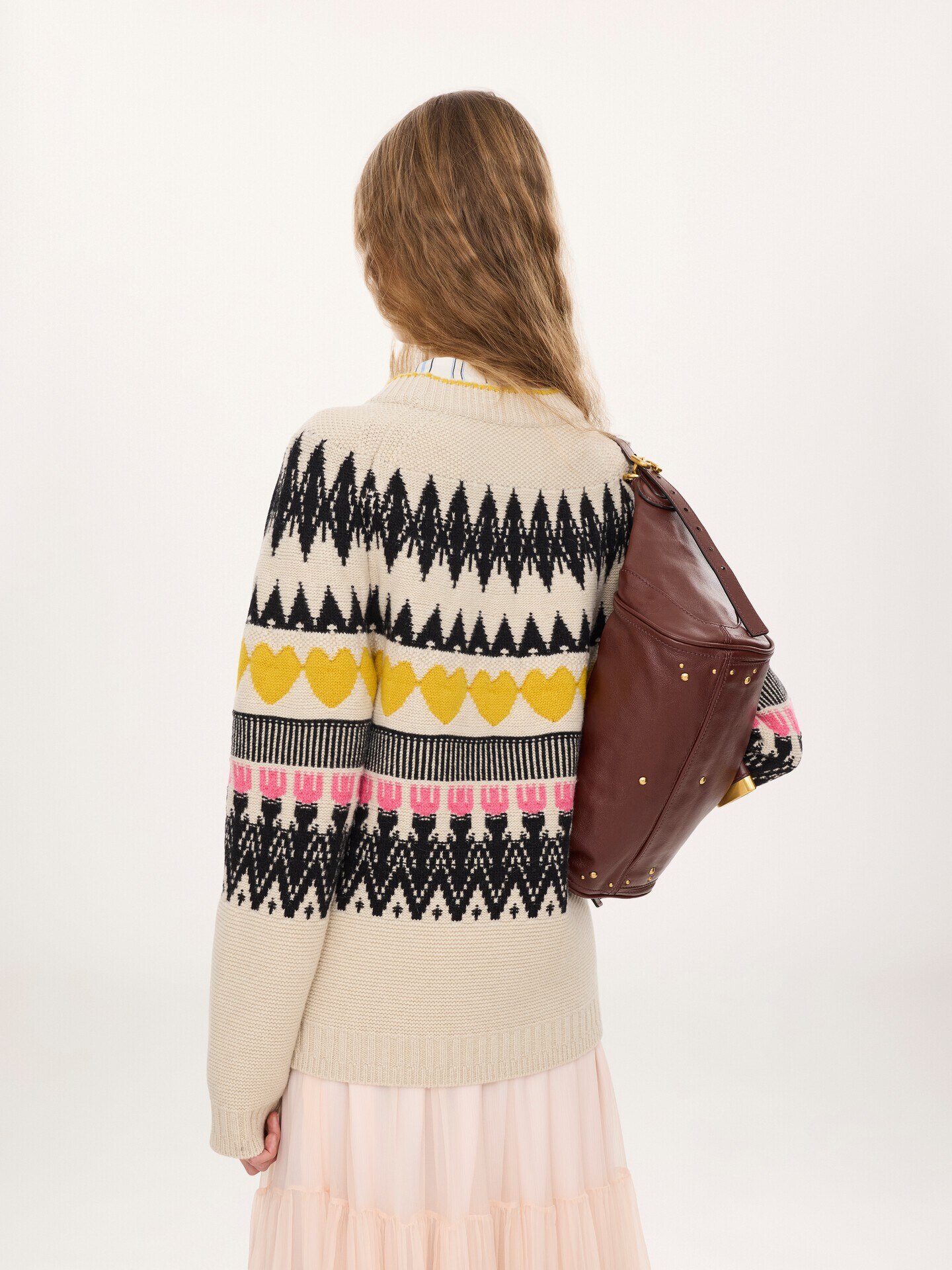 Generous logo sweater in a wool & cashmere knit - 4.0