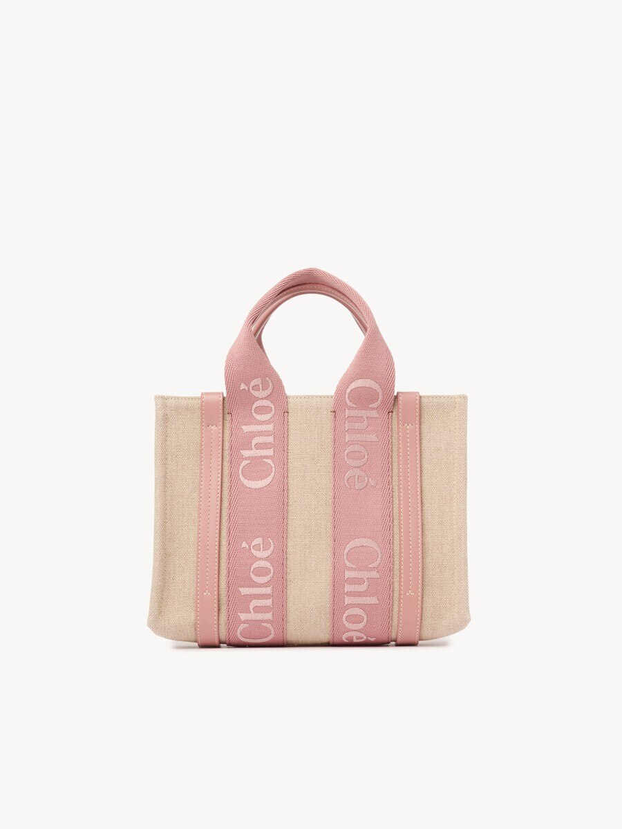 Petit sac cabas Woody en toile de lin - 5