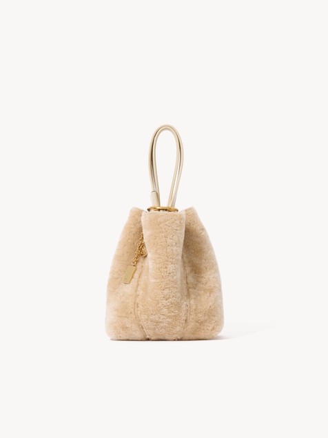 Small Chlo&eacute; Spin tote bag in shearling