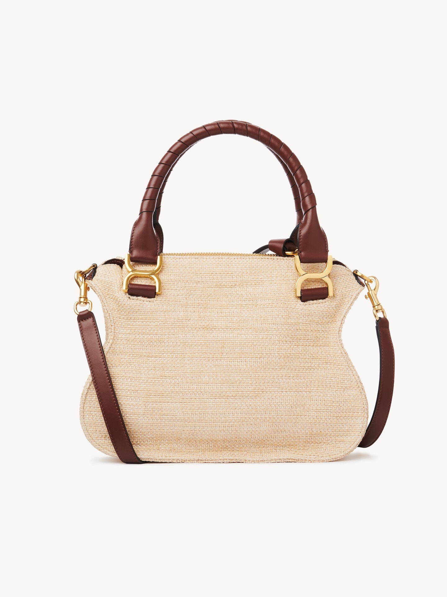 Small Marcie bag in raffia-effect fibres - 7