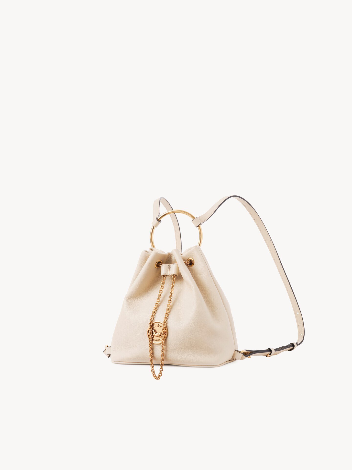 Small Bracelet backpack in grained leather - 5