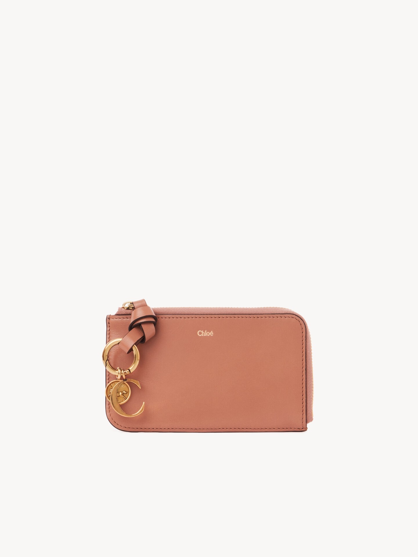 Alphabet wallet in shiny leather - 1