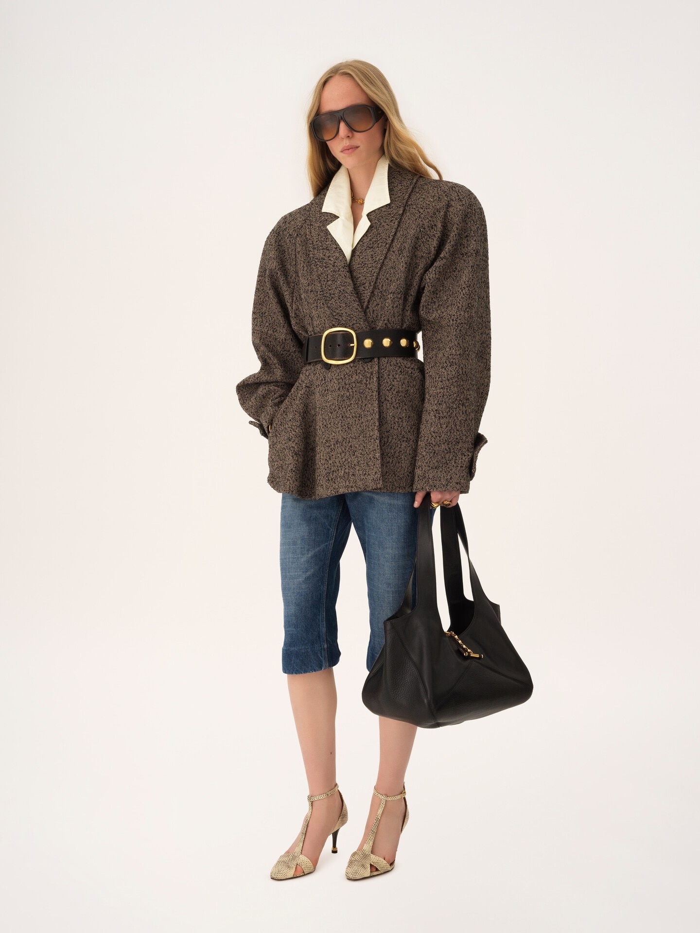 Sac cabas east-west Chlo&eacute; Balloon en cuir grain&eacute; - 10