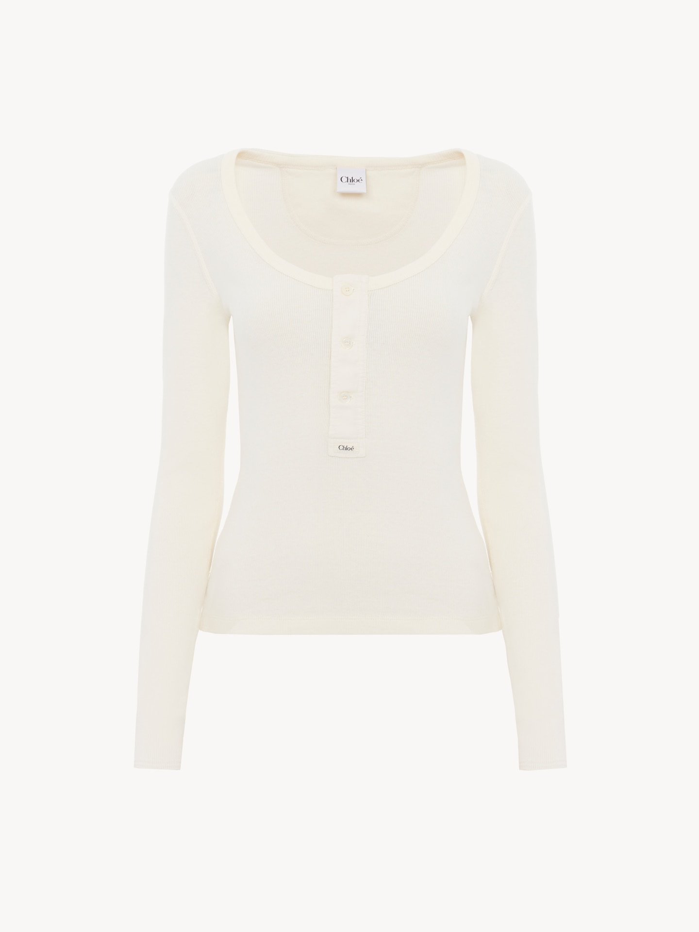 Cropped scoop-neck jacket in leather - 1