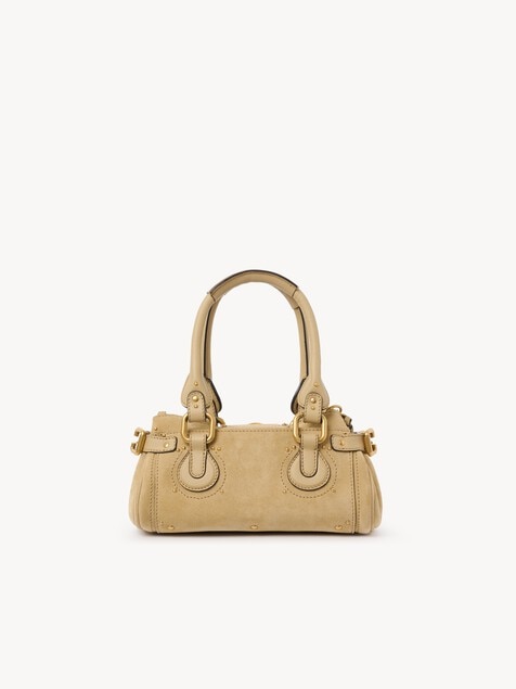 Petit sac Paddington en cuir velours