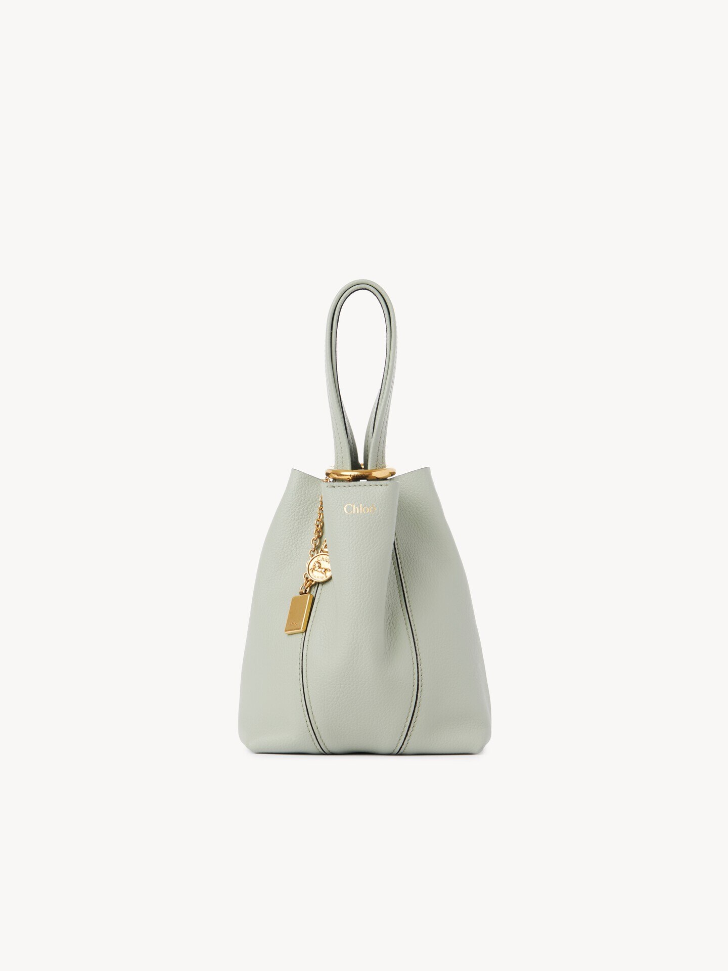 Small Chlo&eacute; Spin tote bag in grained leather - 2