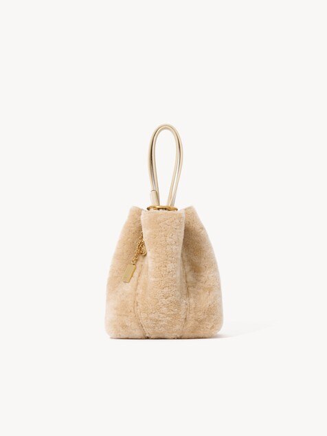Kleine Chlo&eacute; Spin Tote Bag aus Shearling