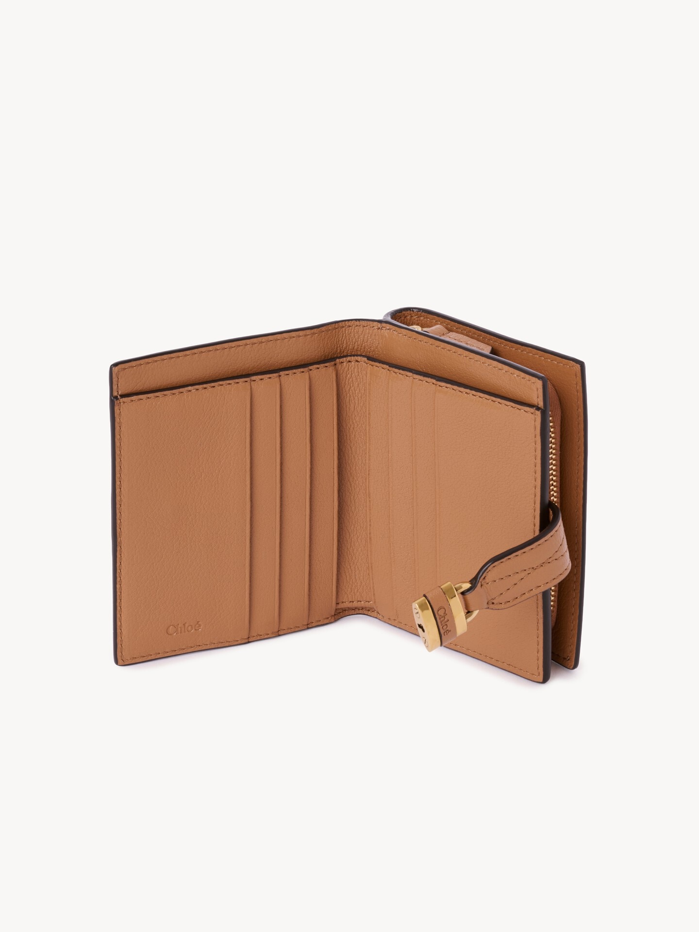 Portefeuille carr&eacute; Paddington en cuir grain&eacute; - 5