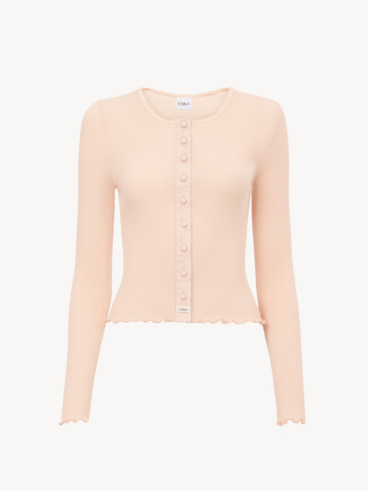 Fitted cardigan in cotton - 2.0