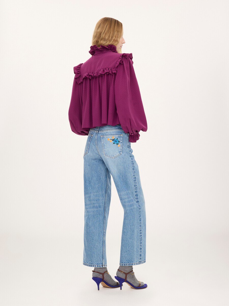 Straight jeans in denim - 6