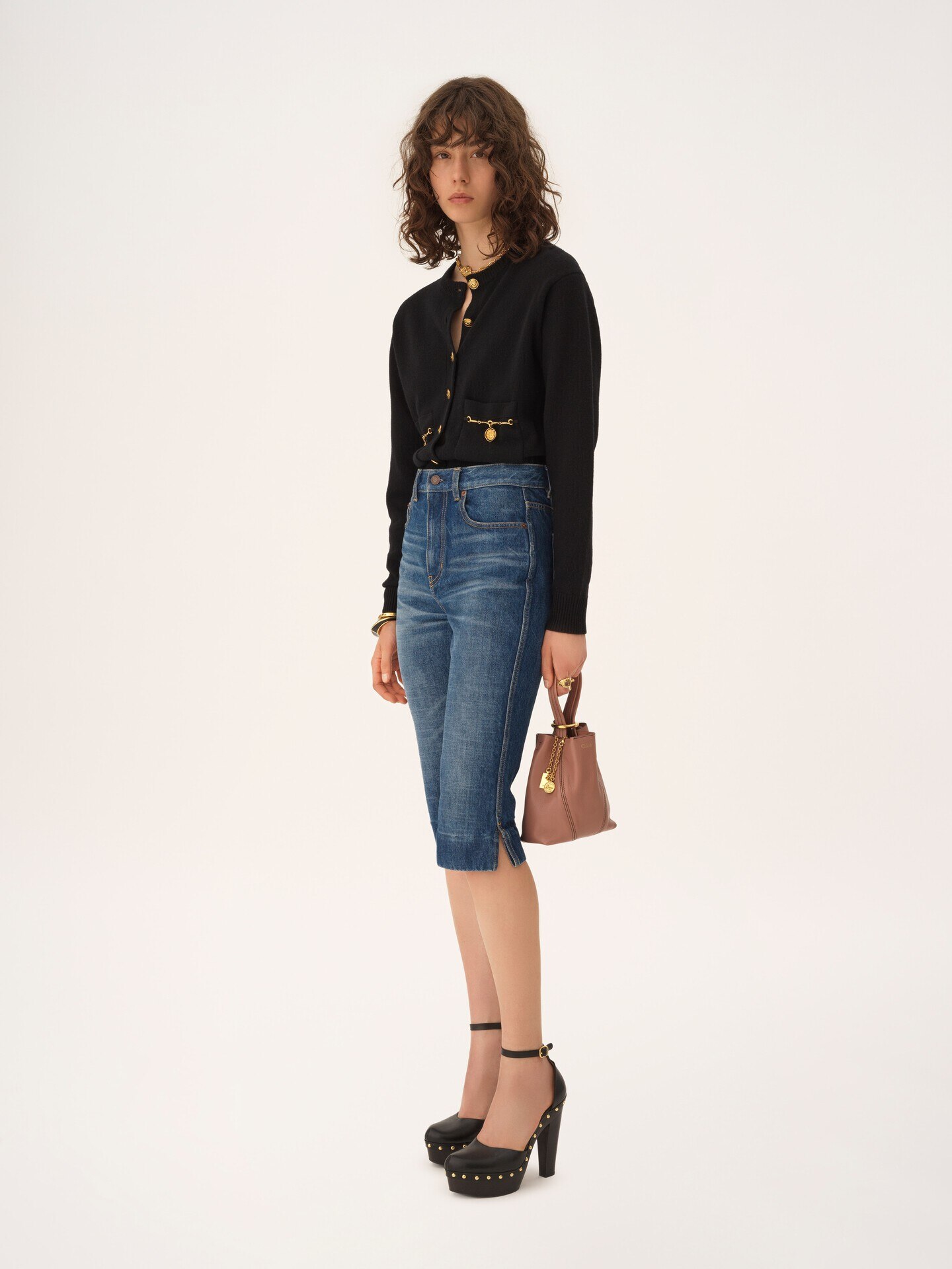 Horse Medal cardigan in a merino wool & cashmere knit - 3