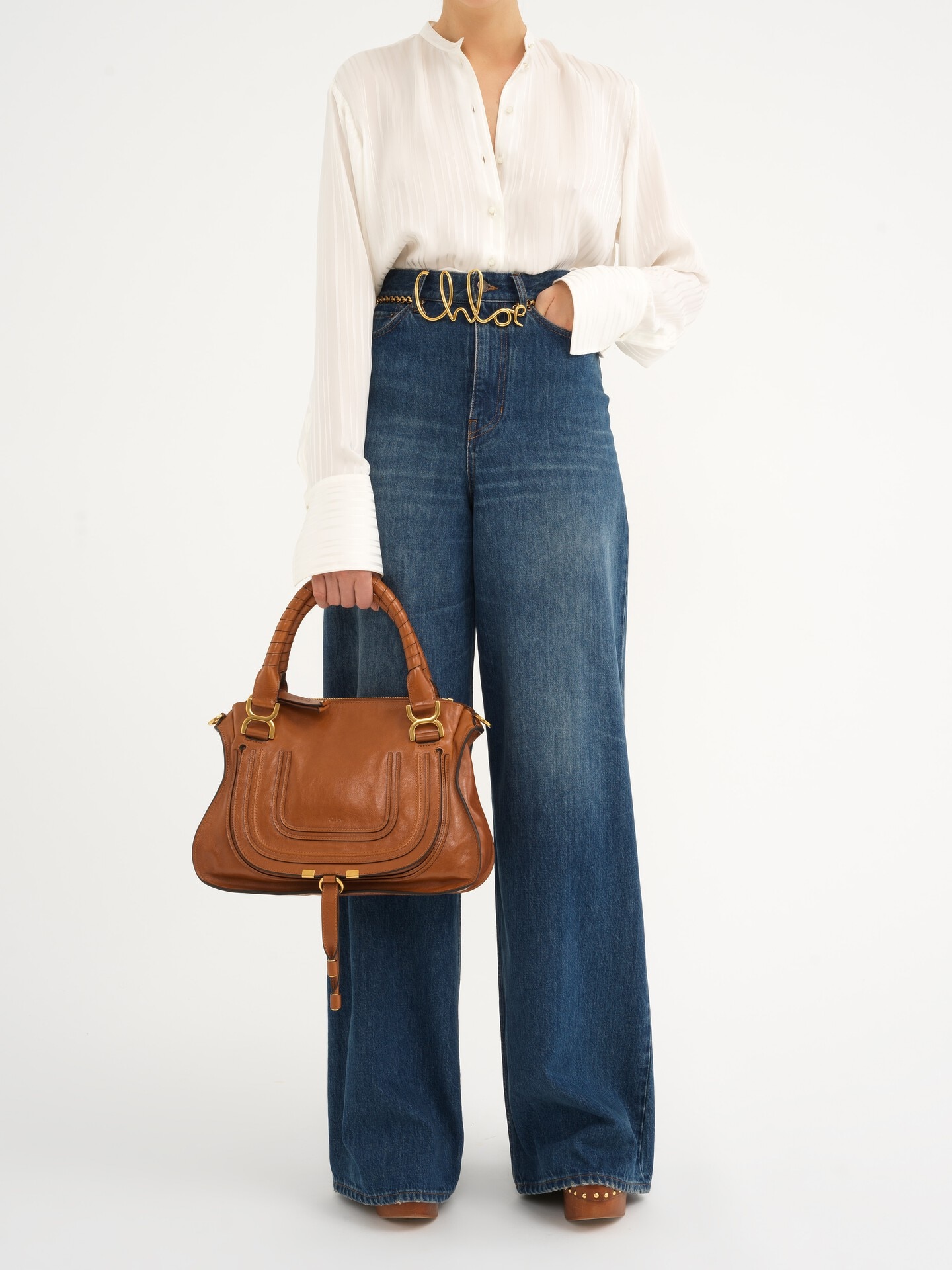 Sac Marcie en cuir brillant - 7