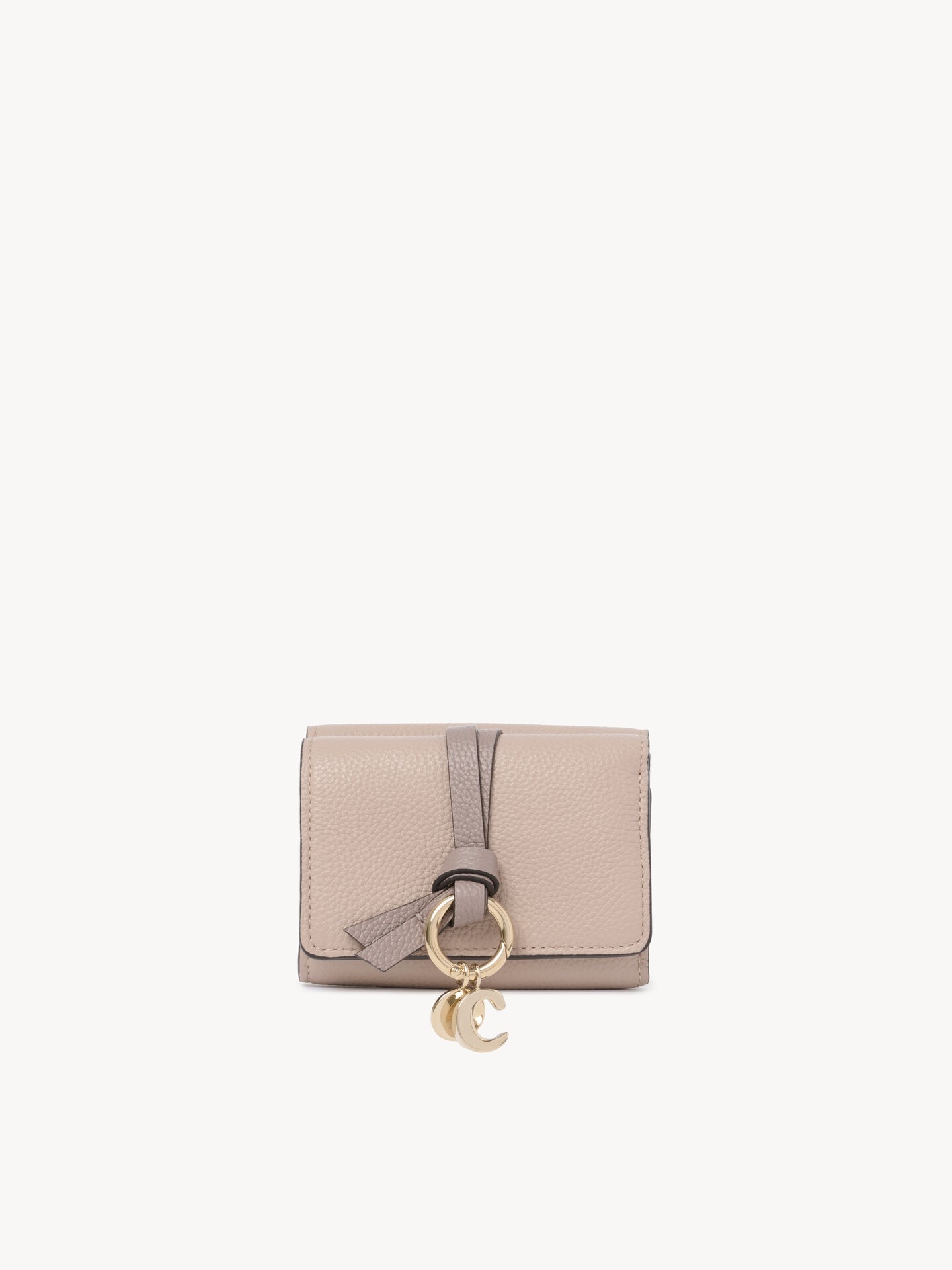Mini Alphabet tri-fold in grained leather - 2