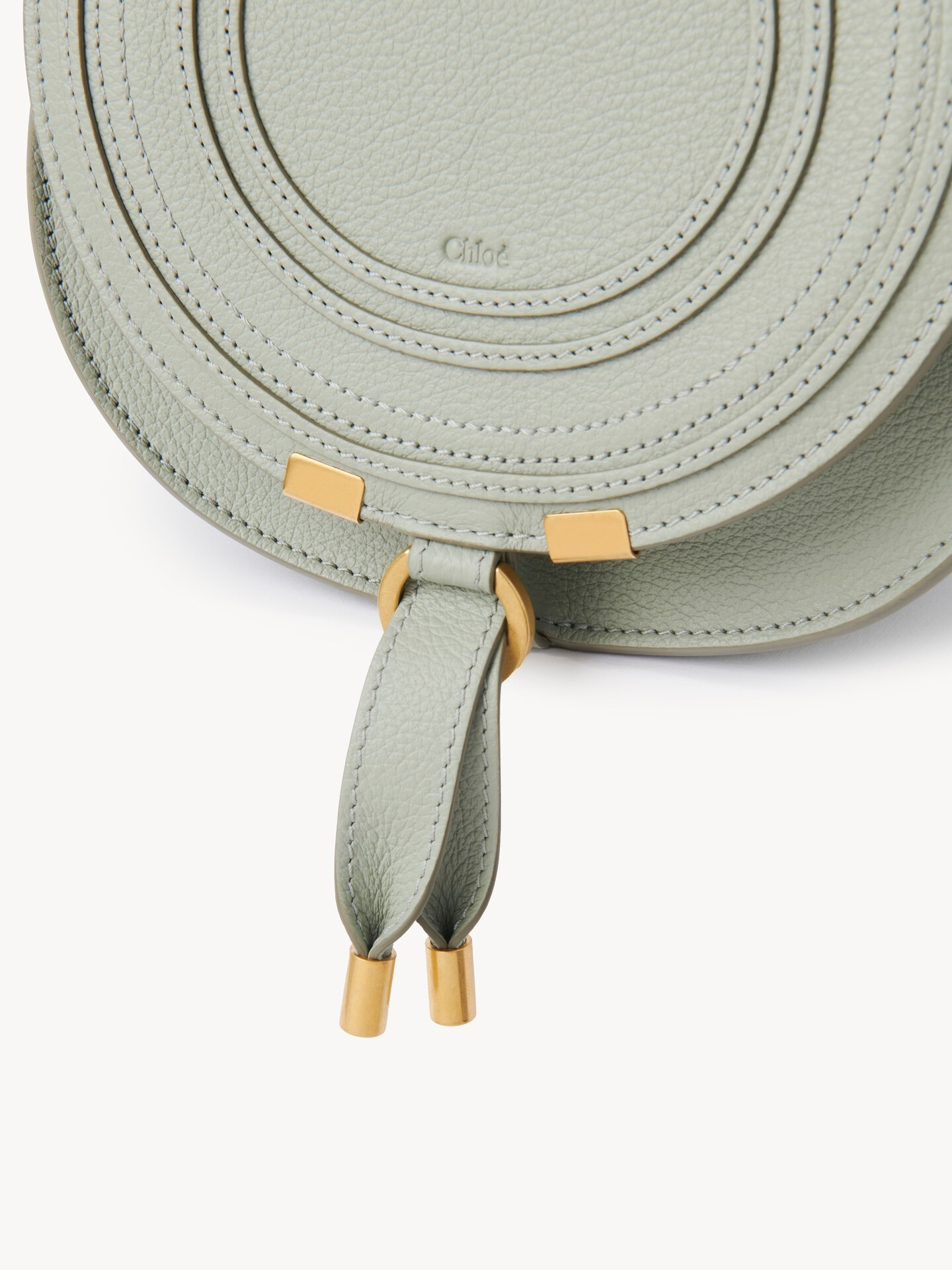 Small Marcie saddle bag in grained leather - 7