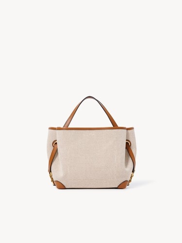 Bolso de doble asa Chlo&eacute; Clover peque&ntilde;o de lona - 5