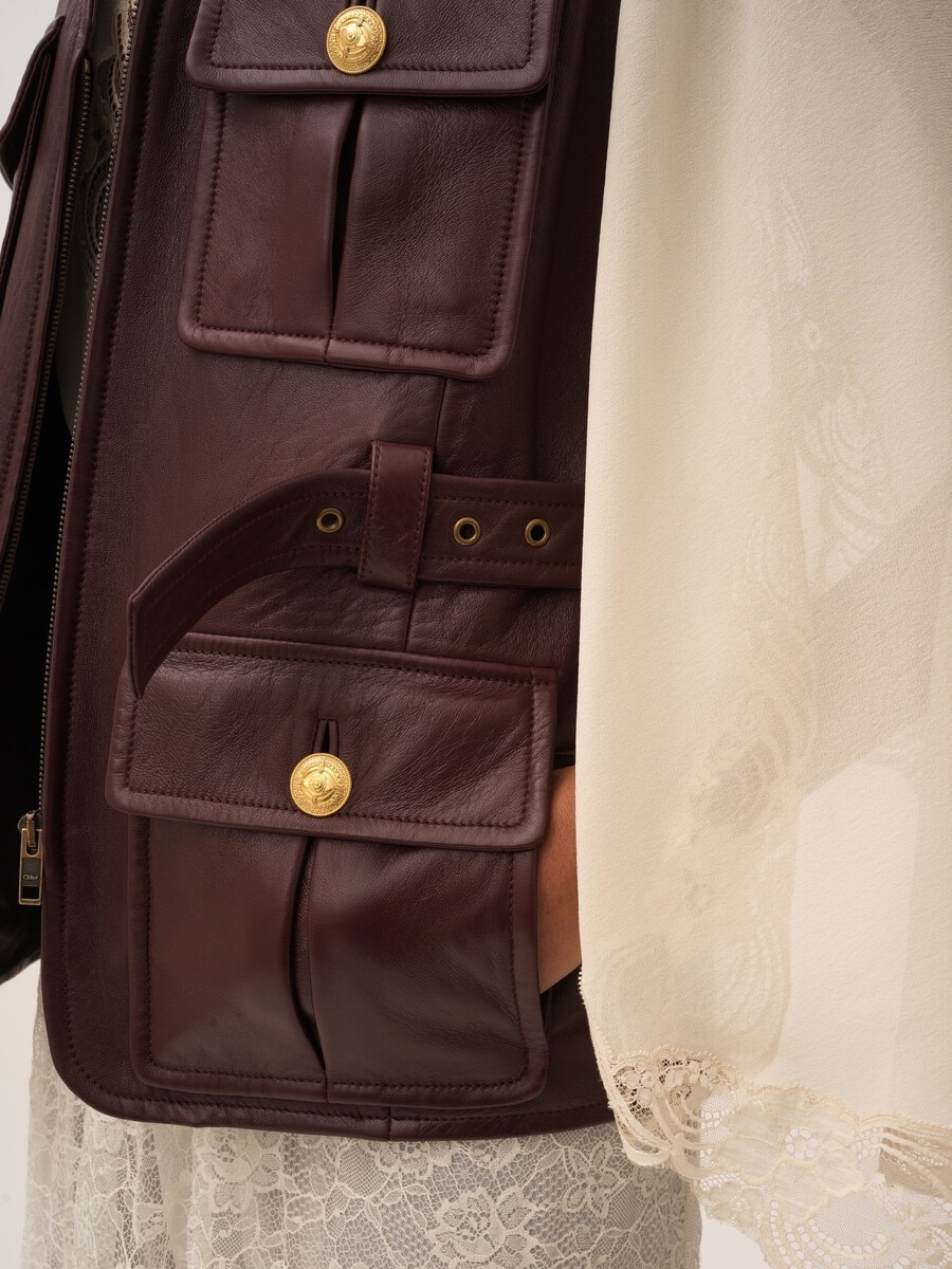 Funktionsweste aus Leder - 7