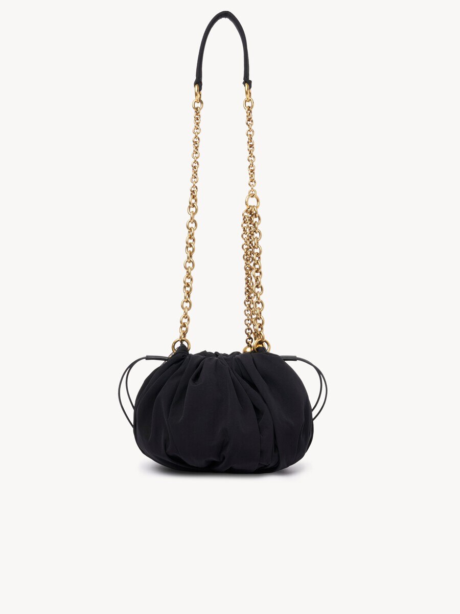 Chlo&eacute; Pliss&eacute; shoulder bag with chain in nylon - 5