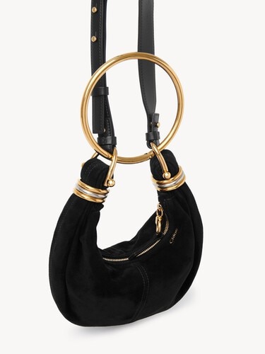 Mini Bracelet Hobo bag in suede leather - 5