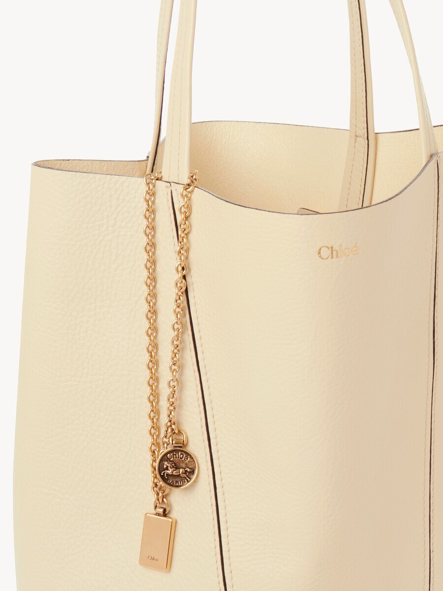 Chlo&eacute; Spin tote bag in grained leather - 6