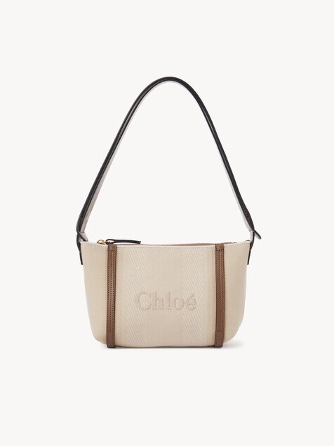 キャンバス製Chloé CarryスモールトートバッグVegetal Beige