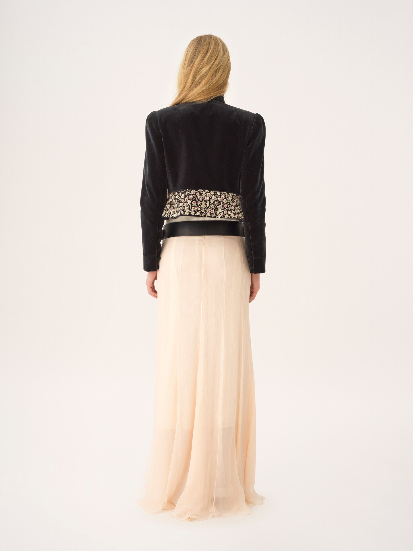 Fitted Spencer jacket in velvet - 7