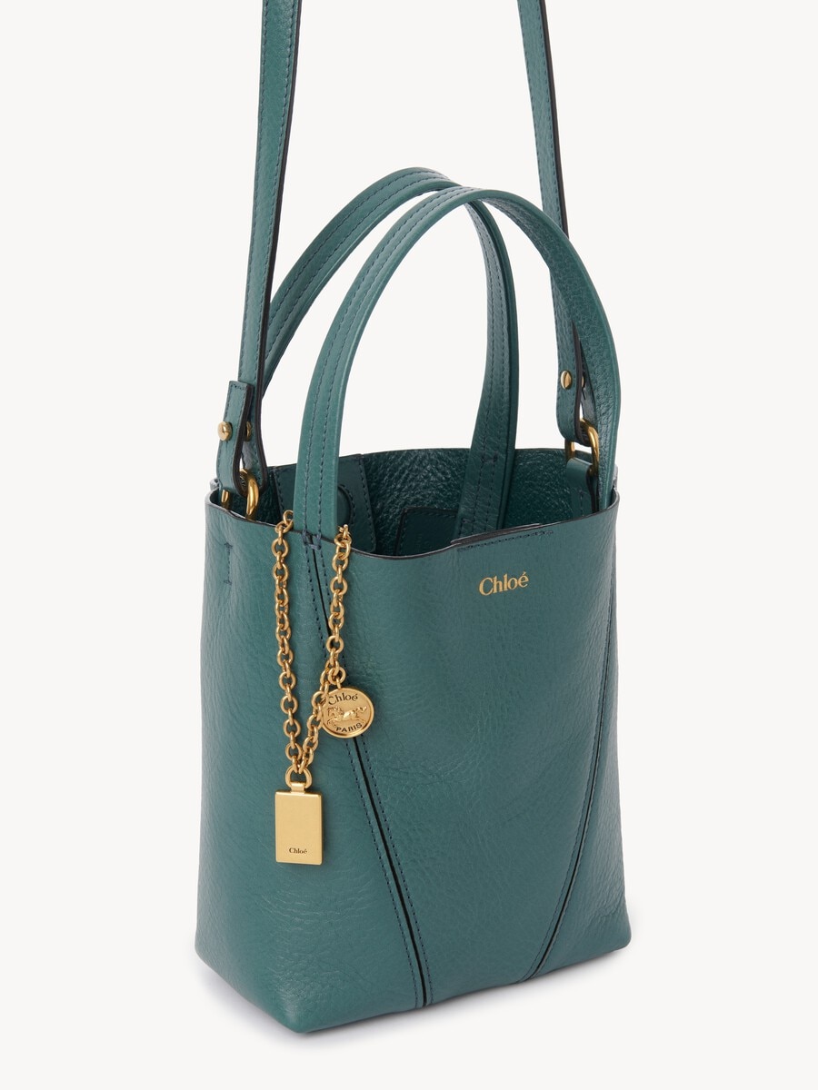 Kleine Chlo&eacute; Spin Tote Bag aus genarbtem Leder - 5